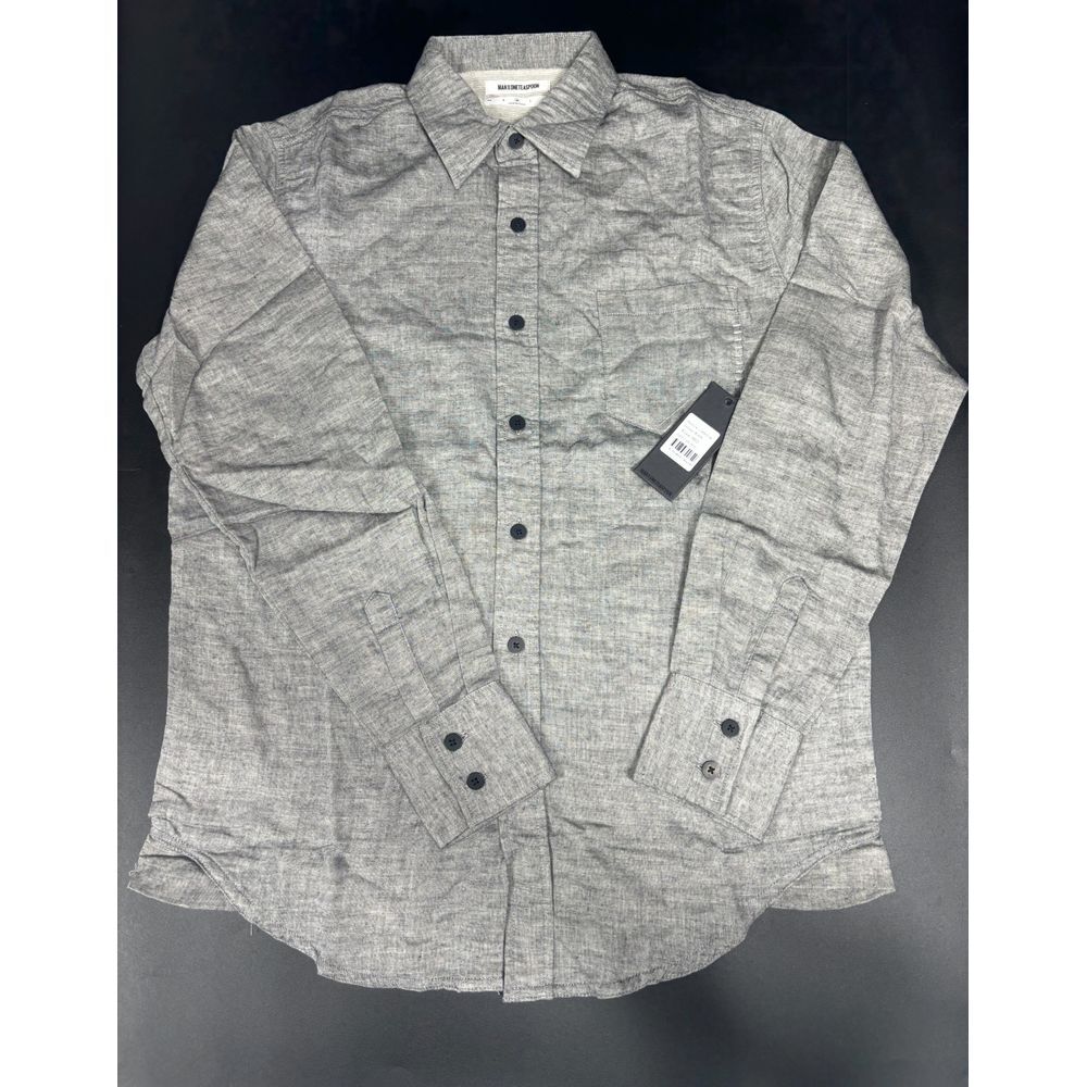 OneTeaspoon NWT Man The Classic Ace Collared Shirt in Black Size Med MSRP $145